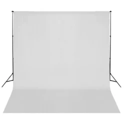 Discount vidaXL Fotobakgrund utan stativ bomull 300x300 cm Vit