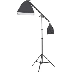 Best vidaXL Fotostudio med lampor, bakgrund och reflexskärm Grön