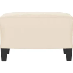 Best vidaXL Fotpall 60x50x41 cm mikrofibertyg Beige