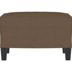 vidaXL Fotpall brun 60x50x41 cm tyg