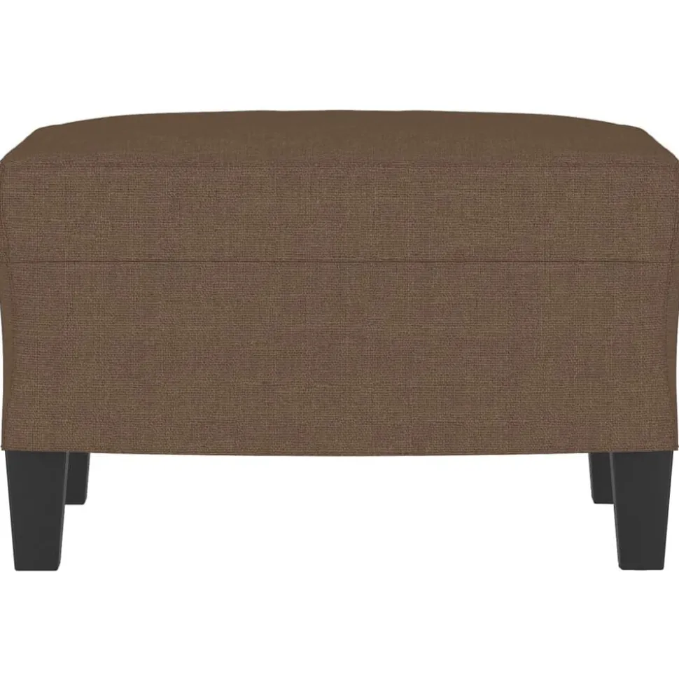 vidaXL Fotpall brun 60x50x41 cm tyg