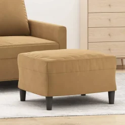 Online vidaXL Fotpall 60x50x41 cm sammet Brun