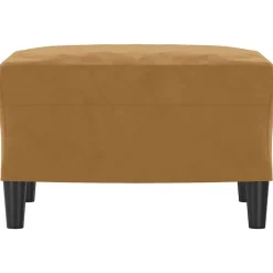 Online vidaXL Fotpall 60x50x41 cm sammet Brun