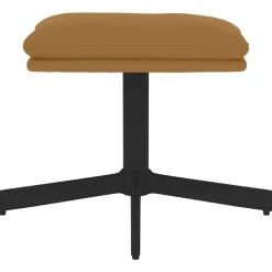 vidaXL Fotpall brun 60x60x36 cm sammet