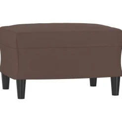 vidaXL Fotpall brun 60x50x41 cm konstläder