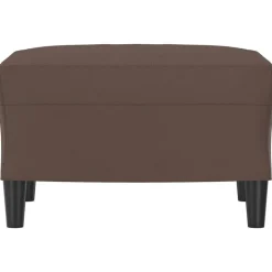 vidaXL Fotpall brun 60x50x41 cm konstläder