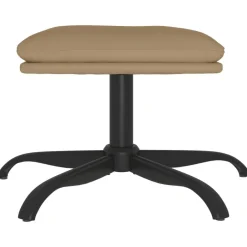 Hot vidaXL Fotpall 60x60x36 cm konstläder Cappuccino