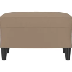 New vidaXL Fotpall 60x50x41 cm konstläder Cappuccino