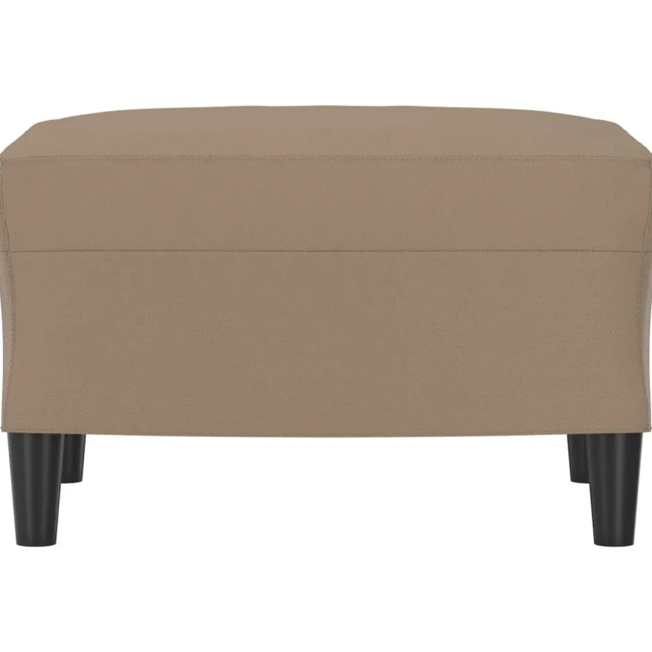 New vidaXL Fotpall 60x50x41 cm konstläder Cappuccino