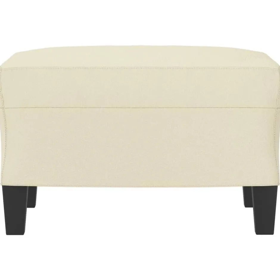 vidaXL Fotpall gräddvit 60x50x41 cm konstläder Kräm