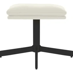 Clearance vidaXL Fotpall gräddvit 60x60x36 cm sammet Kräm