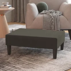 vidaXL Fotpall mörkgrå 78x56x32 cm sammet