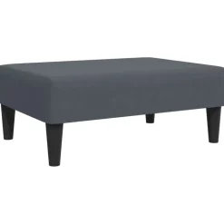 vidaXL Fotpall mörkgrå 77x55x31 cm sammet