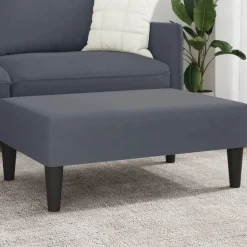 vidaXL Fotpall mörkgrå 77x55x31 cm sammet