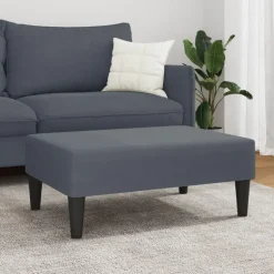 vidaXL Fotpall mörkgrå 77x55x31 cm sammet