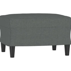 vidaXL Fotpall mörkgrå 60x50x41 cm tyg