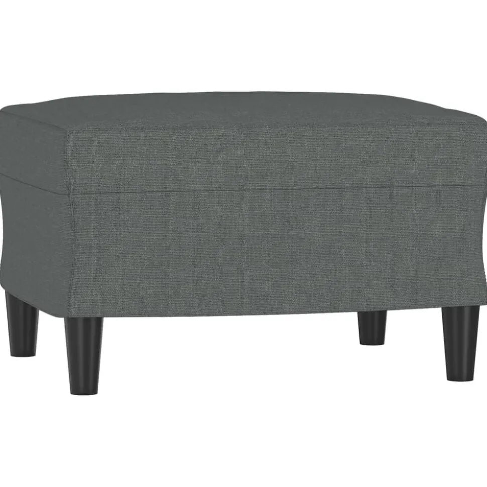 vidaXL Fotpall mörkgrå 60x50x41 cm tyg