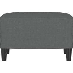 vidaXL Fotpall mörkgrå 60x50x41 cm tyg