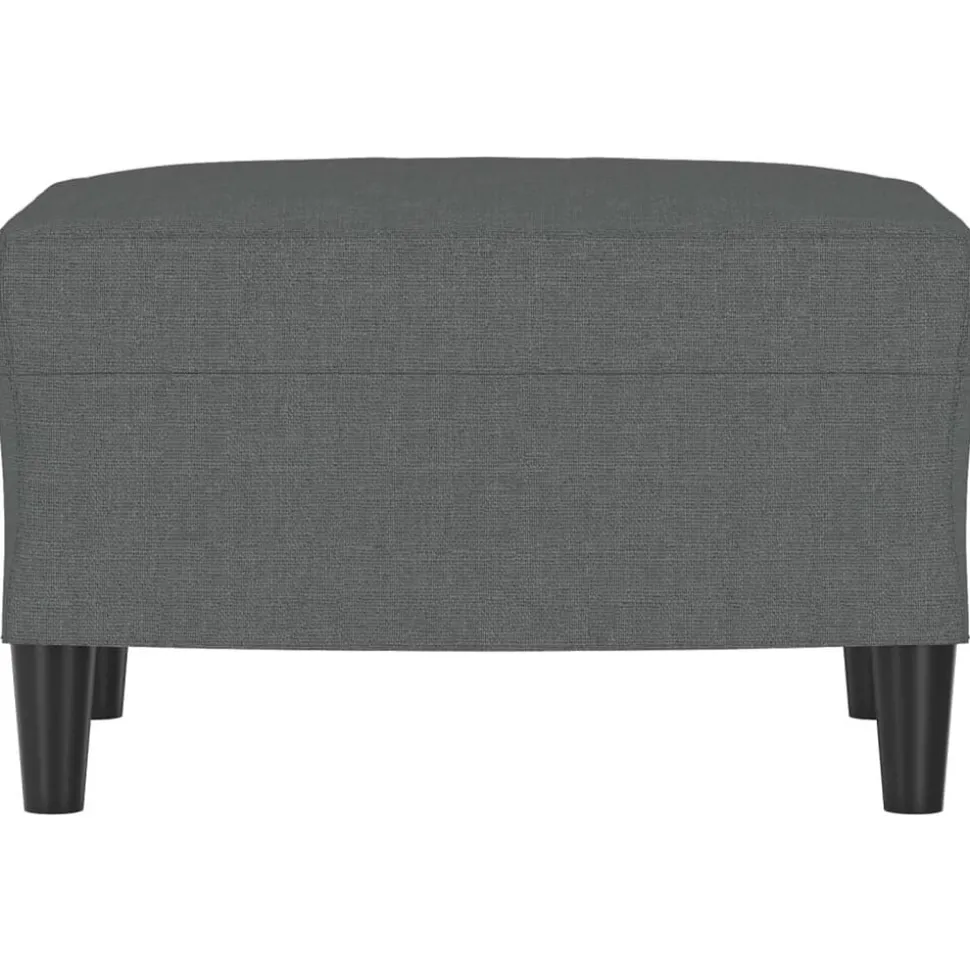 vidaXL Fotpall mörkgrå 60x50x41 cm tyg