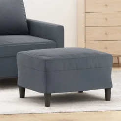 Discount vidaXL Fotpall 60x50x41 cm sammet Mörkgrå