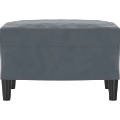Discount vidaXL Fotpall 60x50x41 cm sammet Mörkgrå