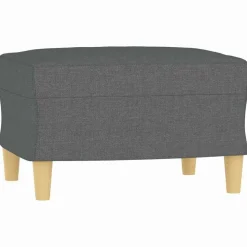 vidaXL Fotpall mörkgrå 60x50x41 cm tyg