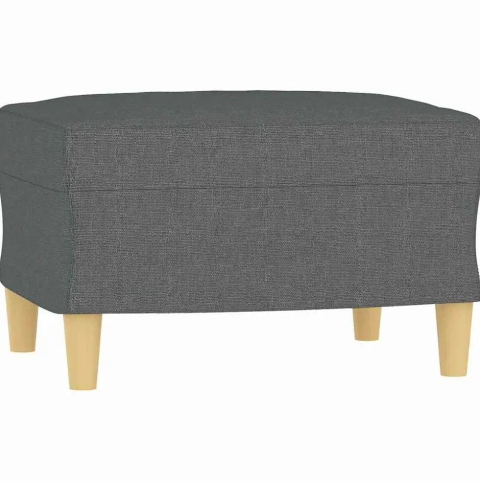 vidaXL Fotpall mörkgrå 60x50x41 cm tyg
