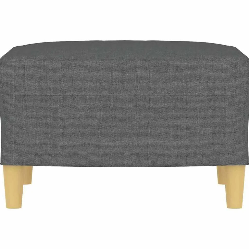 vidaXL Fotpall mörkgrå 60x50x41 cm tyg