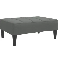 Best vidaXL Fotpall 77x55x31 cm tyg Mörkgrå