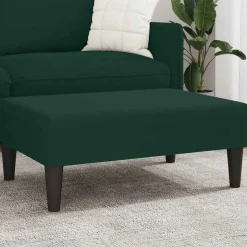 vidaXL Fotpall mörkgrön 77x55x31 cm sammet