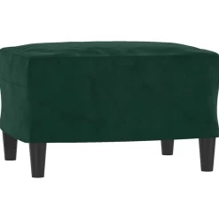 Clearance vidaXL Fotpall 60x50x41 cm sammet Mörkgrön