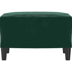 Clearance vidaXL Fotpall 60x50x41 cm sammet Mörkgrön