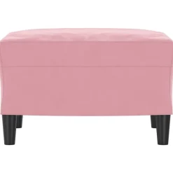 vidaXL Fotpall rosa 60x50x41 cm sammet