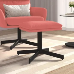 Sale vidaXL Fotpall 60x60x36 cm sammet Rosa