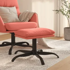 Sale vidaXL Fotpall 60x60x36 cm sammet Rosa