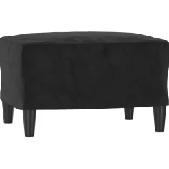 Sale vidaXL Fotpall 60x50x41 cm sammet Svart