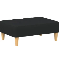 Clearance vidaXL Fotpall 77x55x31 cm tyg Svart