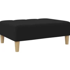 vidaXL Fotpall svart 77x55x31 cm tyg