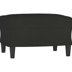 vidaXL Fotpall svart 60x50x41 cm tyg