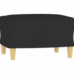 Outlet vidaXL Fotpall 60x50x41 cm tyg Svart