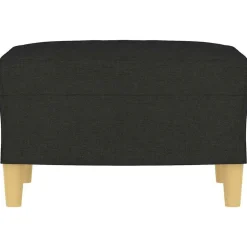 Outlet vidaXL Fotpall 60x50x41 cm tyg Svart