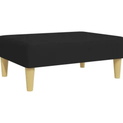 vidaXL Fotpall svart 77x55x31 cm tyg