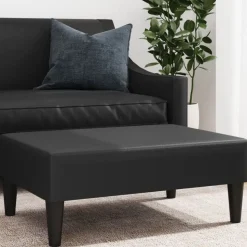 vidaXL Fotpall svart 77x55x31 cm konstläder