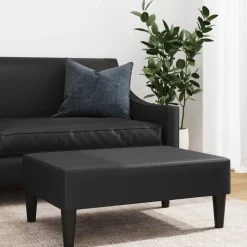 vidaXL Fotpall svart 77x55x31 cm konstläder