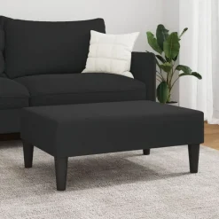 vidaXL Fotpall svart 77x55x31 cm sammet