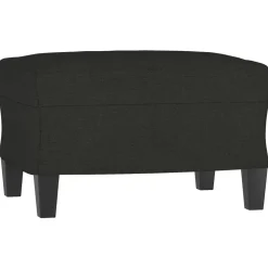 vidaXL Fotpall svart 60x50x41 cm tyg