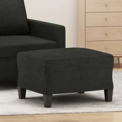 vidaXL Fotpall svart 60x50x41 cm tyg