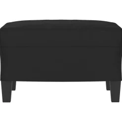 Outlet vidaXL Fotpall 60x50x41 cm mikrofibertyg Svart