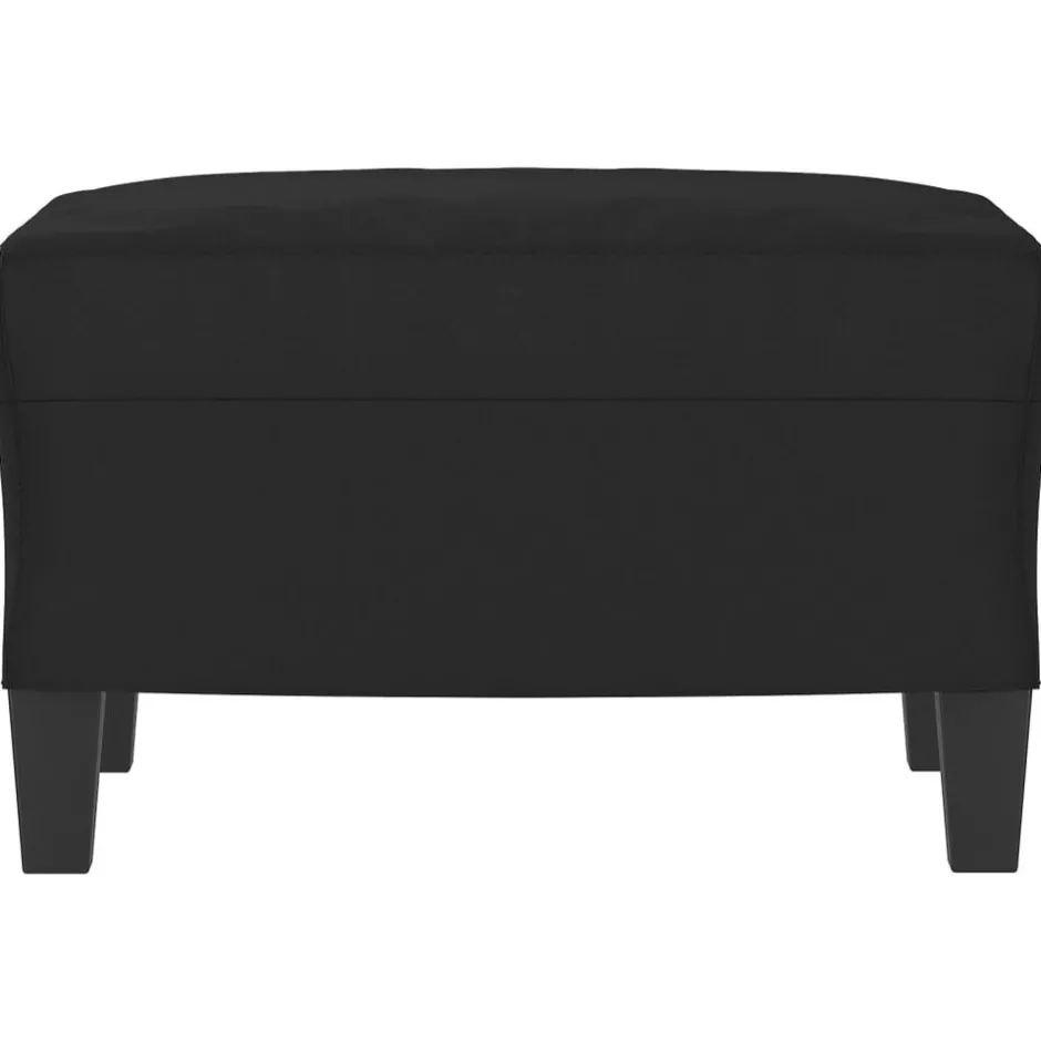 Outlet vidaXL Fotpall 60x50x41 cm mikrofibertyg Svart