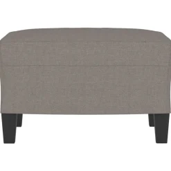 vidaXL Fotpall Taupe 60x50x41 cm tyg